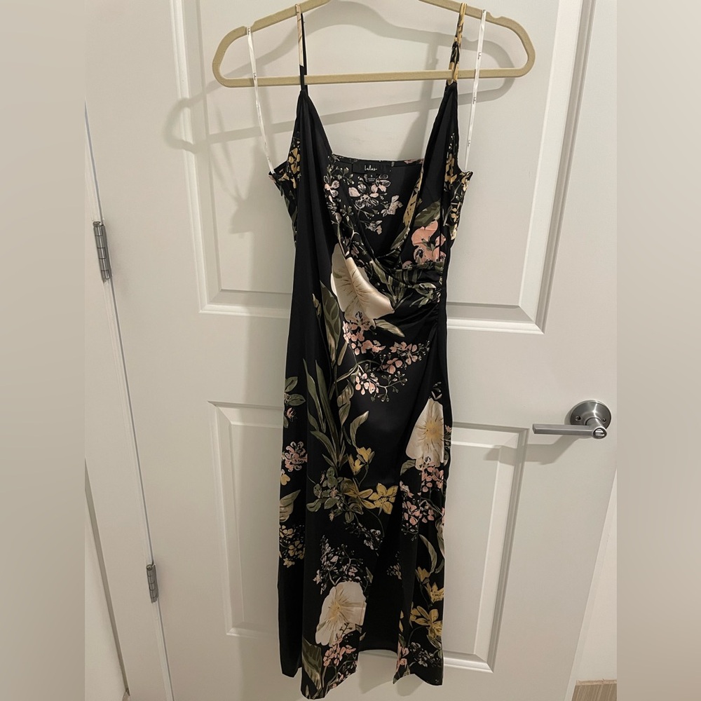 Lulu’s midi floral side slit